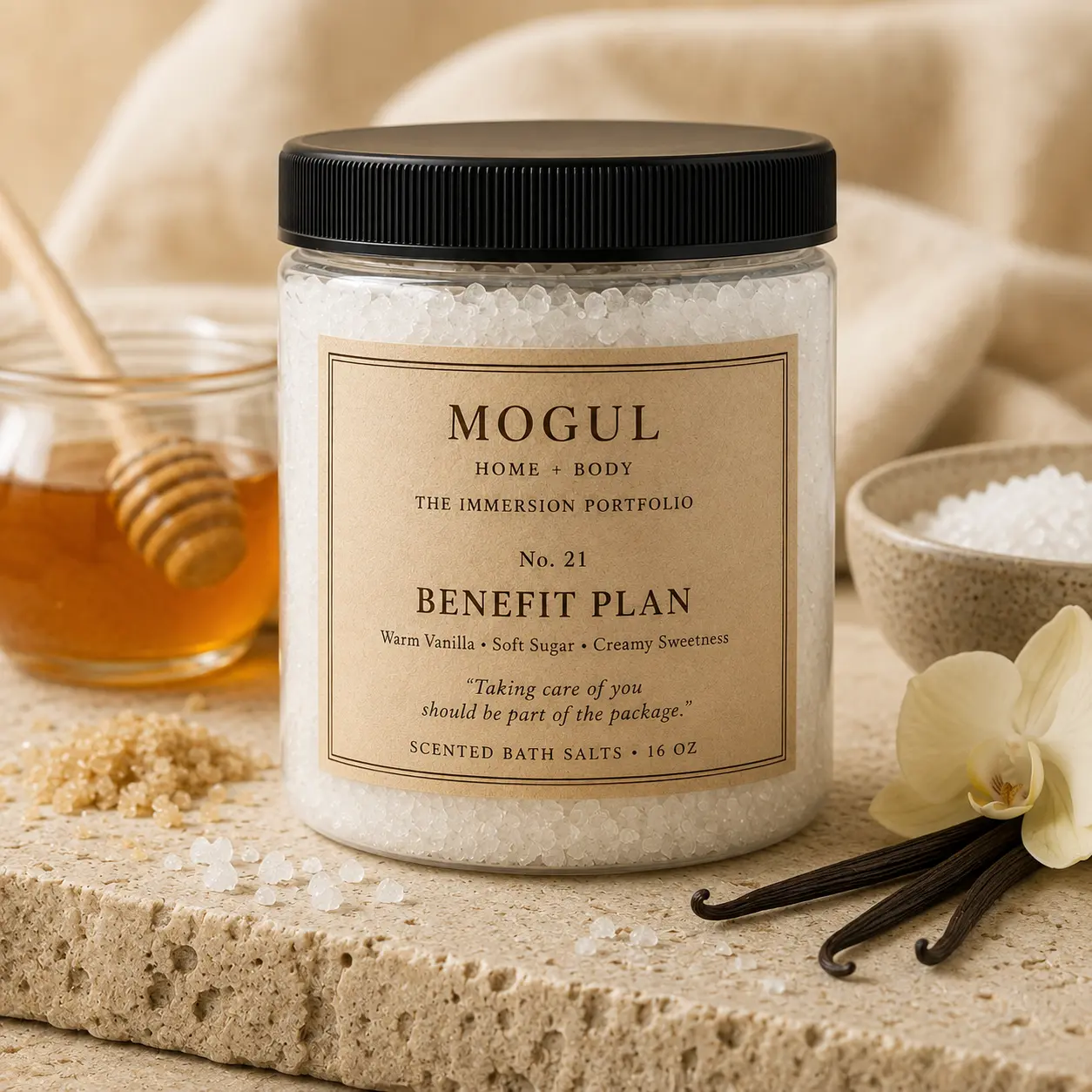 Personal Day scented bath salts by Mogul Home + Body